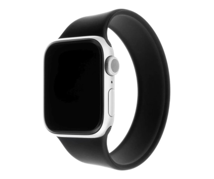 Pasek i akcesoria do zegarków FIXED Elastic Silicone Strap do Apple Watch size XS black FIXESST-434-XS-BK